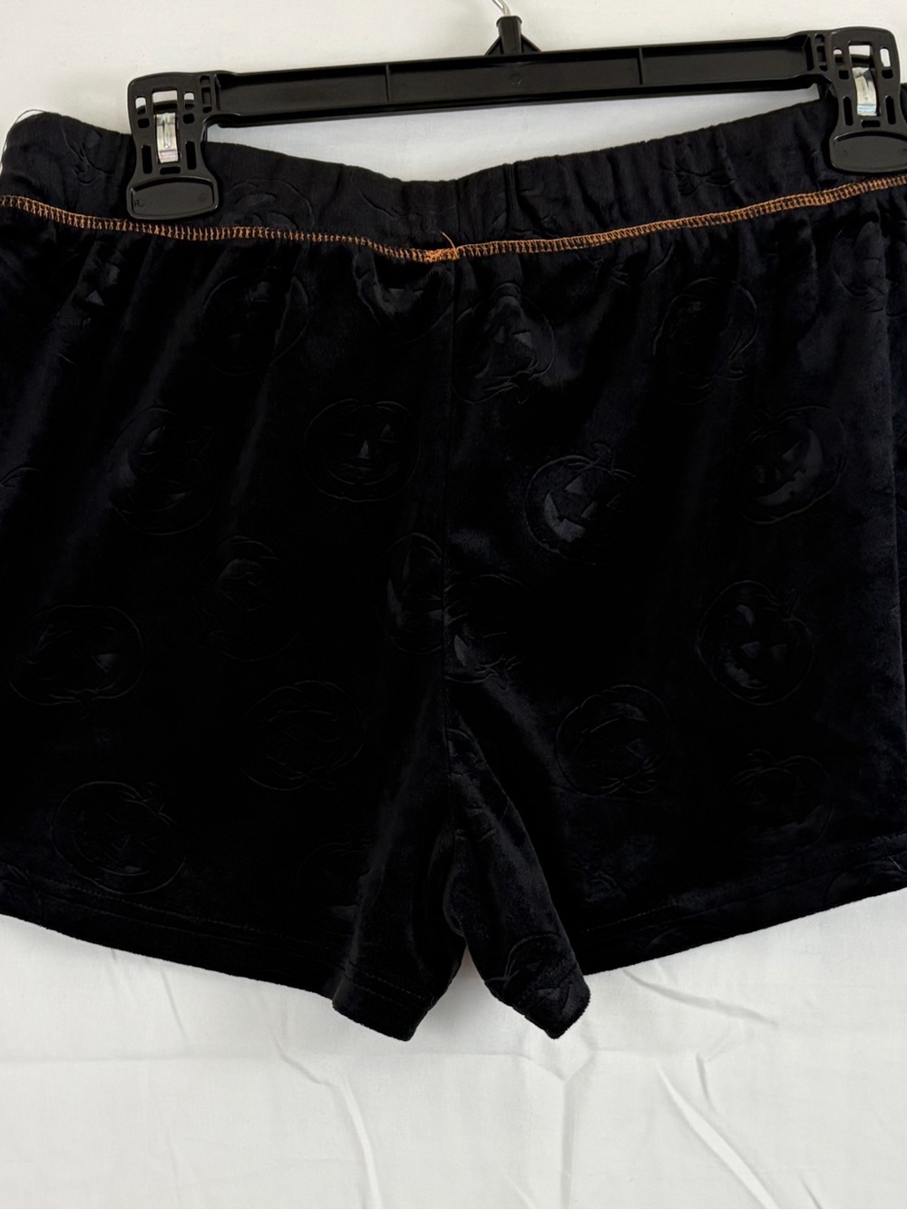 2 pc. Pillow Talk womans Halloween Black Cat Pajama Pants Orange M Sleep Shorts - Picture 9 of 10